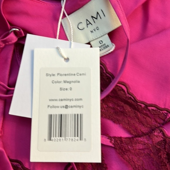 Cami NYC Florentine Cami Magnolia Pink Barbie Silk - Picture 4 of 5